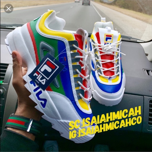 fila disruptor shearling athletic shoe